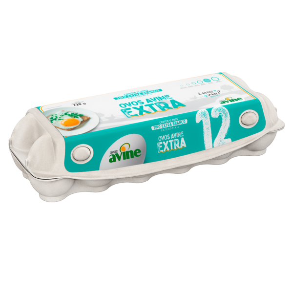 Ovos Galinha Extra Branco com 12 Polpa Lisa Avine - Image 2