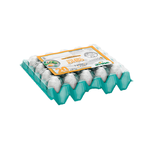 Ovos Galinha Jumbo Branco com 20 Plastificado Avine - Image 2