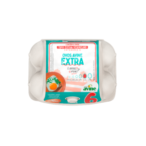 Ovos Galinha Extra Vermelho com 6 Polpa Avine