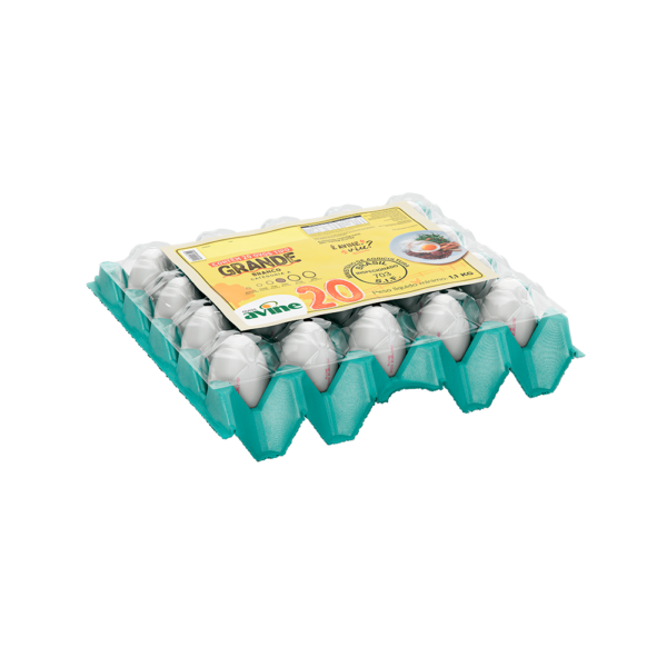 Ovos Galinha Grande Branco com 20 Plastificado Avine - Image 2