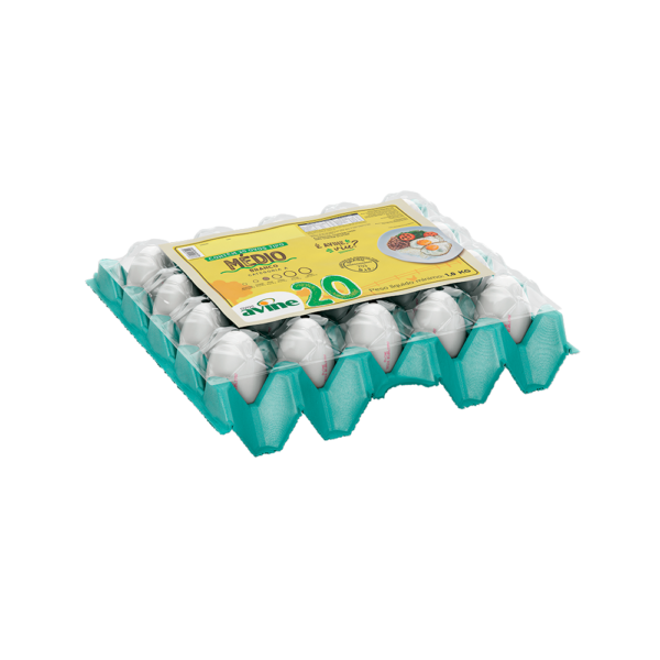 Ovos Galinha Médio Branco com 20 Plastificado Avine - Image 2