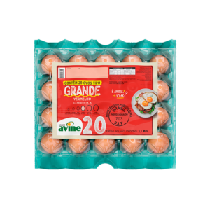 Ovos Galinha Grande Vermelho com 20 Plastificado Avine