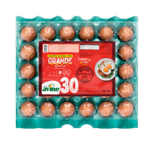 Ovos Galinha Grande Vermelho com 30 Plastificado Avine