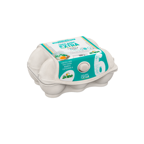 Ovos Galinha Extra Branco com 6 Polpa Avine - Image 2