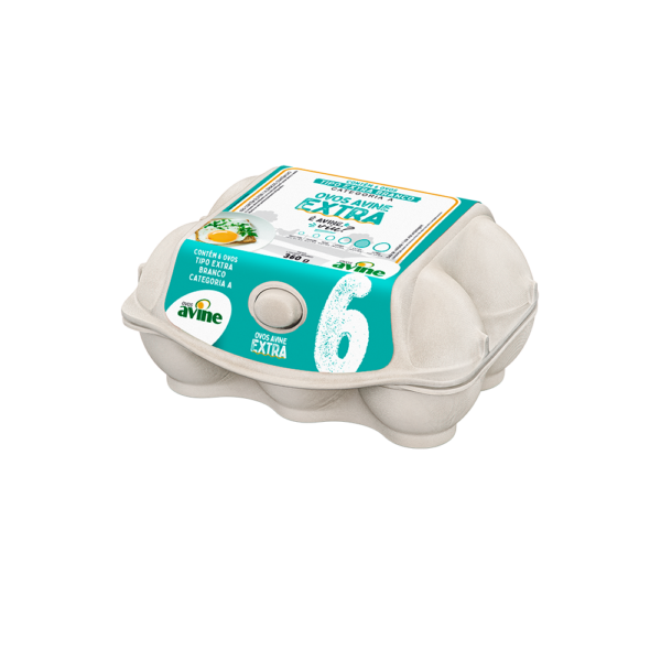 Ovos Galinha Extra Branco com 6 Polpa Avine - Image 3