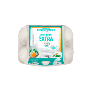 Ovos Galinha Extra Branco com 6 Polpa Avine